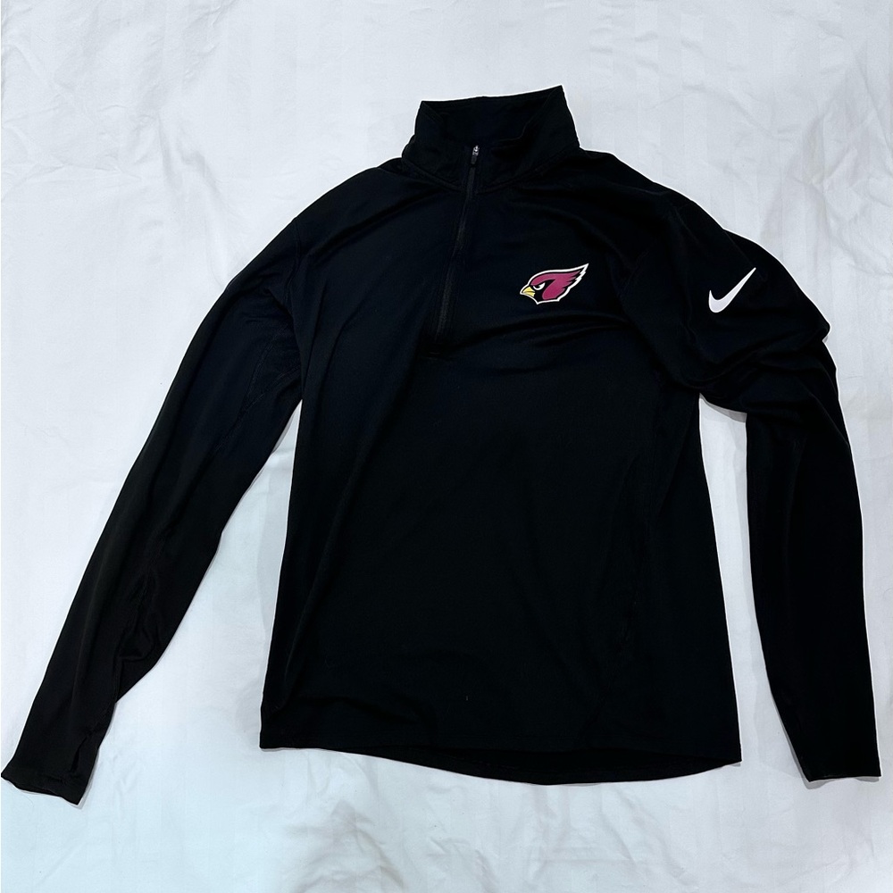 NFL Black Dri-Fit Quarter-Zip Pullover Arizona Cardinals EXCELLENT CONDITION